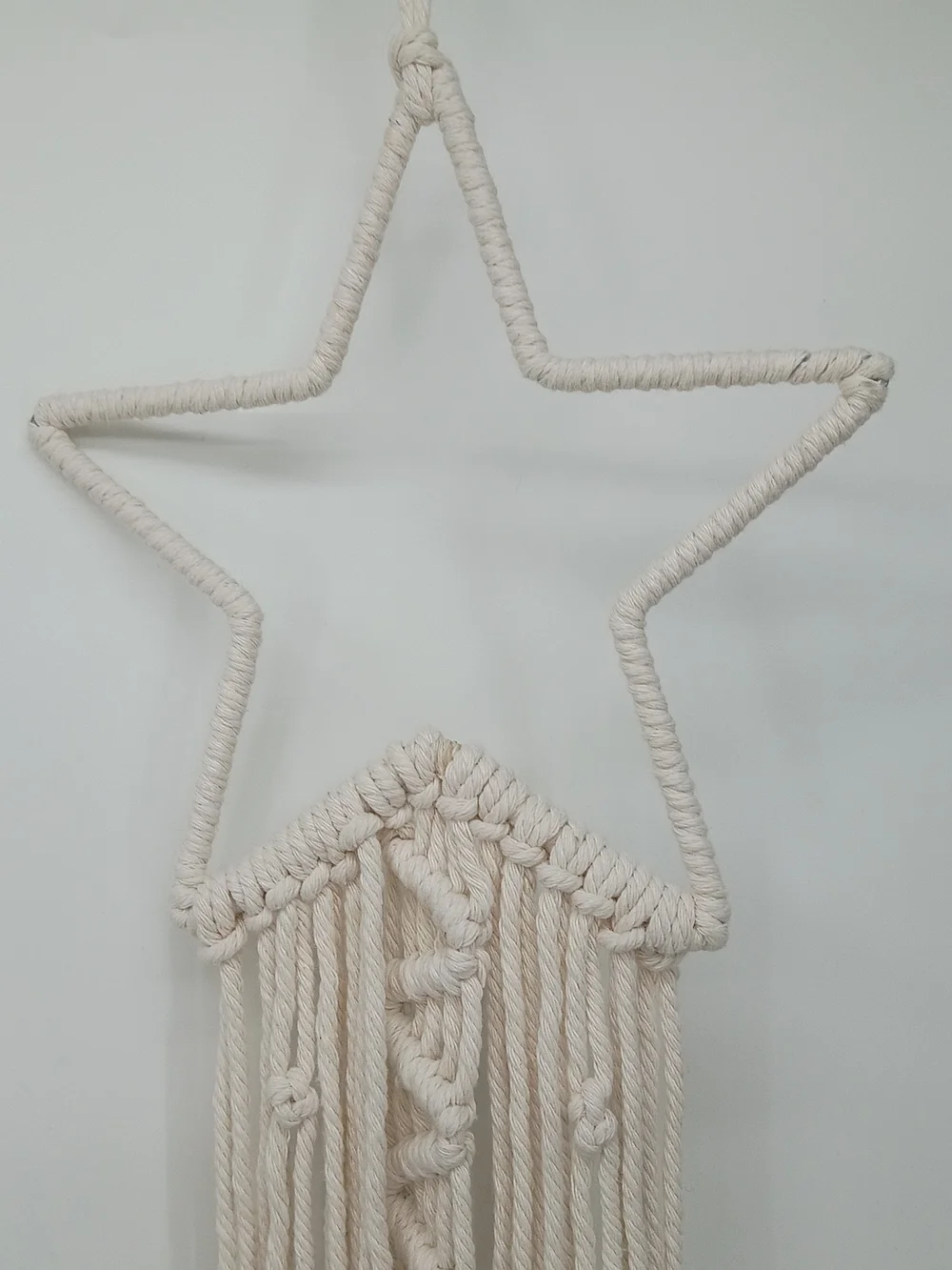 Artisan Star Macramé Wall Hanging - Cream